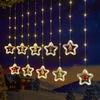 Christmas Decoration Atmosphere Lights Star Christmas Tree Round Colorful Curtain Lights Surprise Party Hotel Creative Decoration Lights