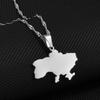 Ukraine Karte Anhänger Halskette Ukrainischer Schmuck Geschenke #212921
