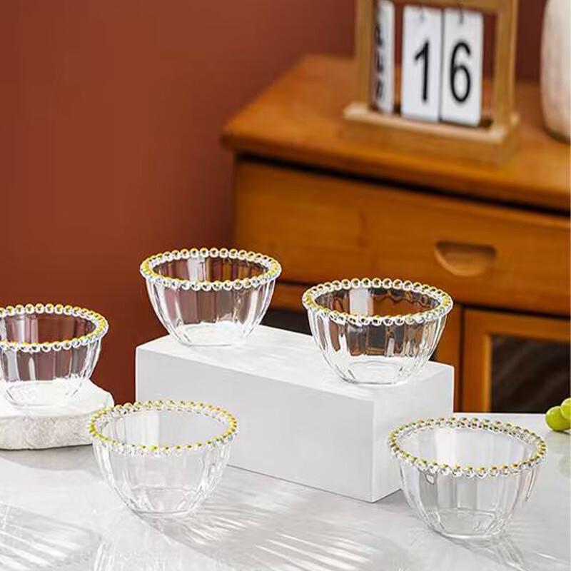 Bashiting Elegant Glass Pearl Bowl & Dish Sets