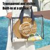 Waterproof Cosmetic Bag Fashionable Summer Storage Shoulder Bag Large Transparent Tote Bag For Women Swimming Beach