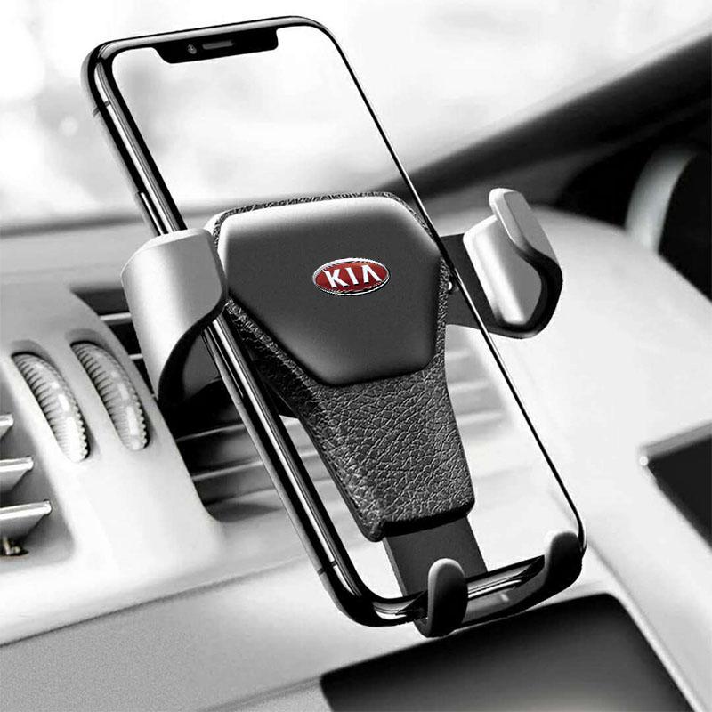 Aufkleber Autoemblem Handyhalter Halterung Luftklemme Halter Ständer Auto Für Kia Sauer CUB CEED Cerato Forte K8 K900 Optima Picanto RIO VG Ray EV Venga