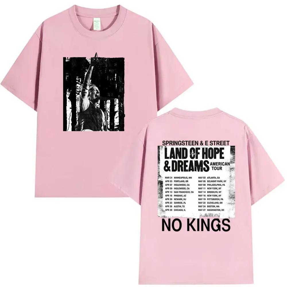 Rock Band Bruce Springsteen Land of Hope & Dreams Tour 2026 Maglietta Grafica Unisex Hip Hop Gotica a Maniche Corte Streetwear