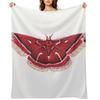Ceanothus Silkmoth (Hyalophora Euryalus) Throw Blanket Christmas Gifts Polar Beautifuls Blankets