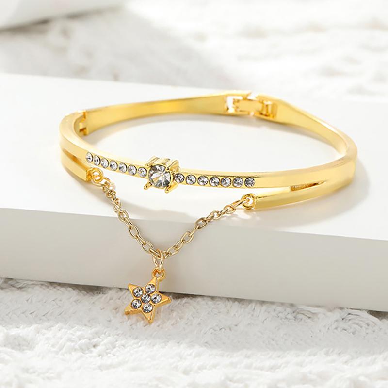 2025 New Luxury Jewelry Stainless Steel Bracelets & Bangles Female Heart Forever Love Charm Bracelet For Women Gifts