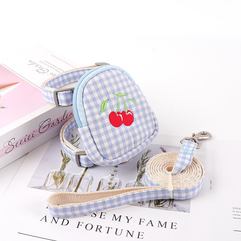 Dog Leash Small Dog Undershirt Chest Strap Teddy Anti-Breakaway Dog Walking Leash Small And Medium-Sized Pets Applicable