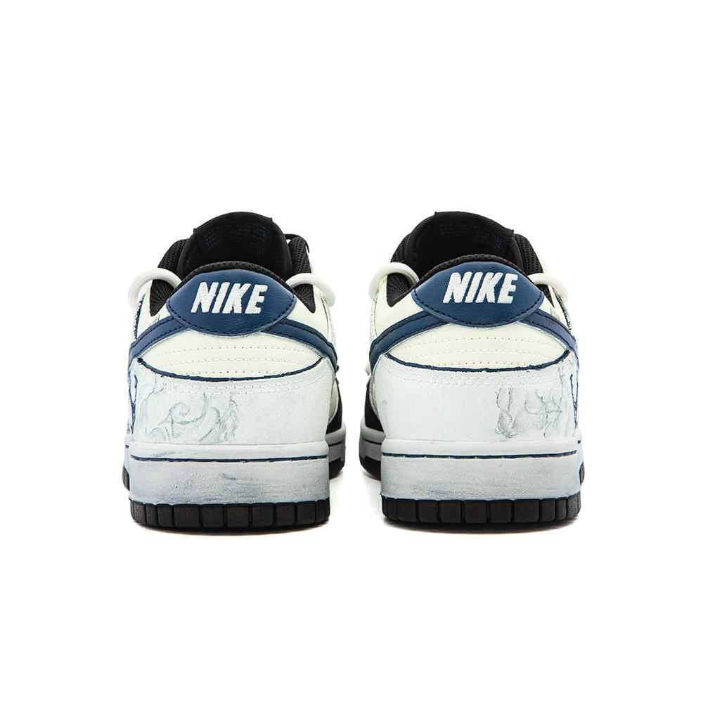 Nike Dunk Ocean Coexistence, Amber Low Top Skateboard Shoes Men's Black White Blue FD6923-100(Team189-)