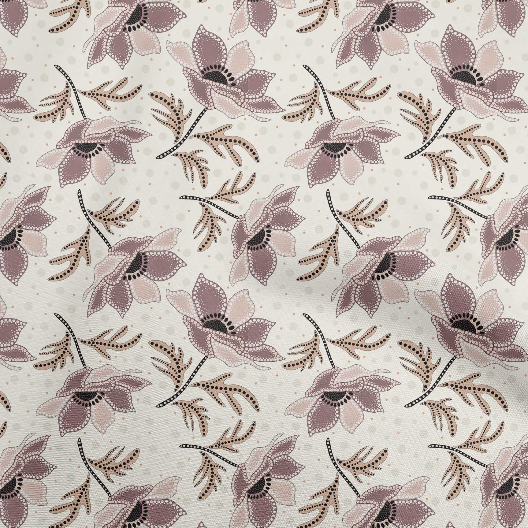 

OneOone Cotton Flex Середньо-блакитна тканина в крапку Квіткові швейні ремісничі проекти Принти на тканині 40 дюймів 42 Inch Wide - Viscose Chiffon коричневий