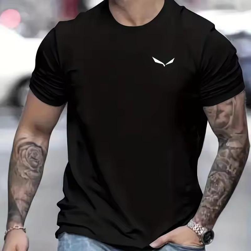 

Men s Summer Casual Loose 3D Printed Round Neck Short Sleeved Men s T-shirt Top S