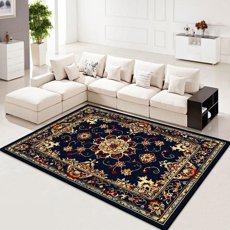 Luxury Home Decoration Persian Border Design Living Room Rug Soft Non-slip Bedroom Decor Bedend Carpet Easy Clean Sofa Table Mat