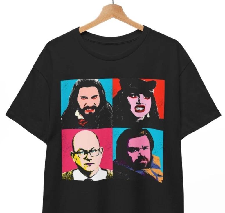 Vampire Warhol Shirt What We Do In The Shadows T-Shirt Horror Comedy Unisex Tee 4XL
