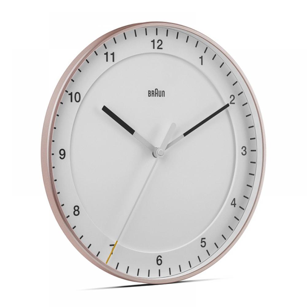 Braun Bc17pw Classic Analog Low Noise Large Public Wall Clock