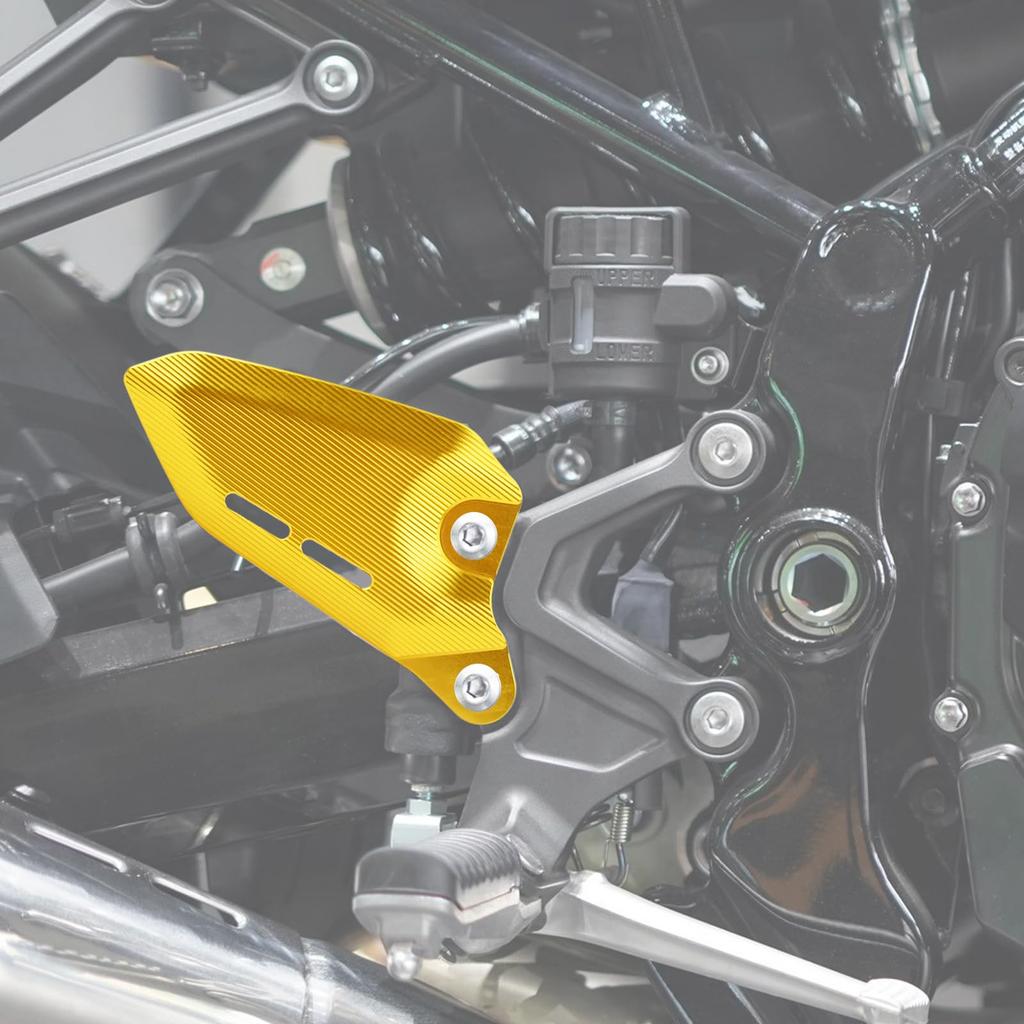 BYEMTTY Aluminium Fersenschutz, 1 Paar, Passend für Kawasaki Z900RS Z900RS CAFE 2018 2019 2020 2021 2022 2023 2024 2025 (Gold)