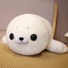50-60cm Simulace Bílá Tuleň Plyšové Hračky Měkký Ležící Lachtan Zvířecí Polštář Kawaii Lachtan Vyplněná Panenka Módní Dárky k Narozeninám