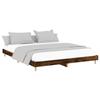 VidaXL Bed Frames Smoked Oak 140x200 Cm Engineered Wood 832042