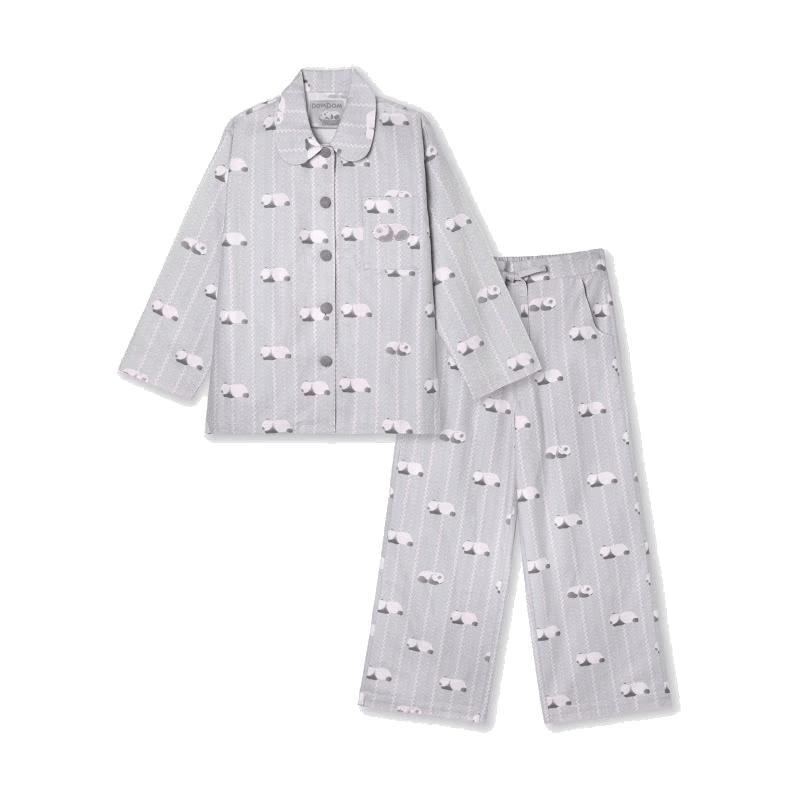 tbh Panda Peng Peng Unisex Thickened Flannel Pajama Set M детский серый
