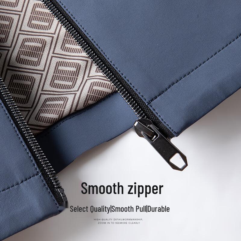 SHANSHAN Men's Business Casual Stand-Collar 3-Proof Jacket