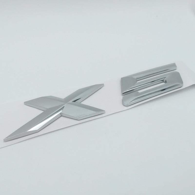 1pcs 3D ABS X1 X2 X3 X4 X5 X6 X7 GT Car Letter Rear Tailgate Trunk Decals Emblem Badge Sticker Decal Styling Auto Accessories