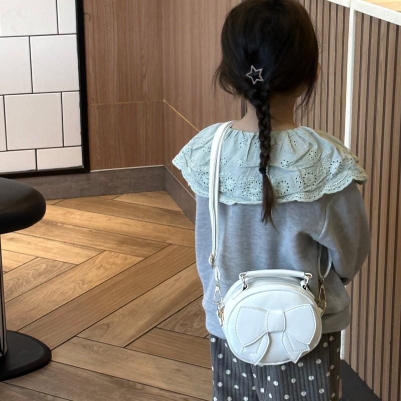 Pu Mini Adorable Bag For Kids With Lovely Bowknot Design Perfect For Outings Daily