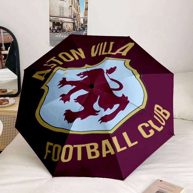 Football Club Emblem lion Umbrella 8-Frame for Travel, camping, Casual Lightweight Portable Umbrella, Essential for every family Holidays Gift