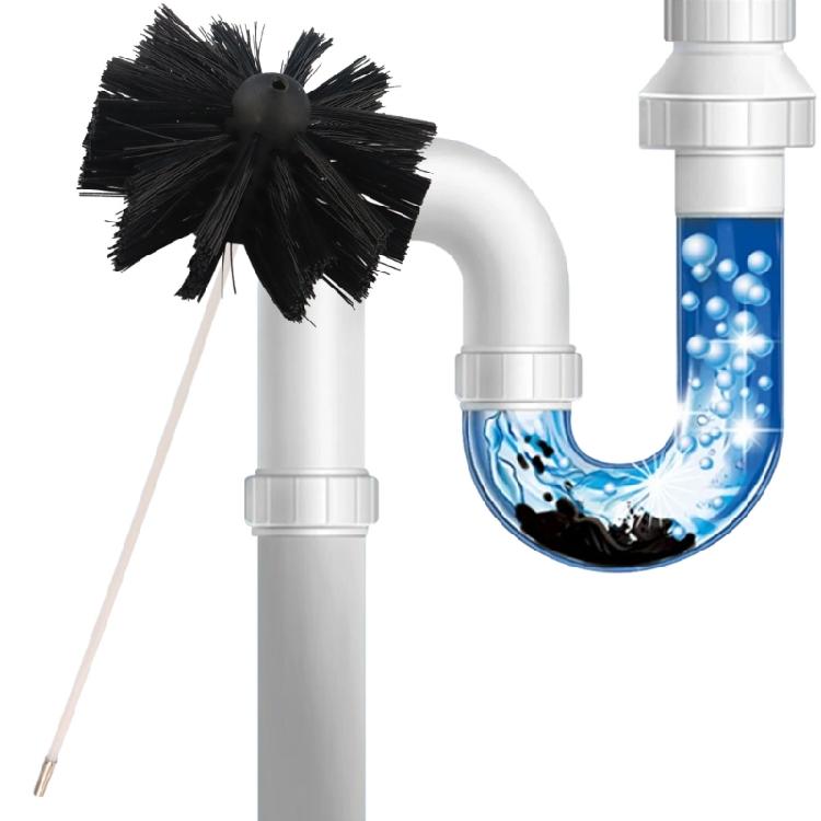 Reliable Cleaning Kit with Flexible Rod and Brush for Chimney & Dryer Pipe Fireplaces Wall Vent Care Hard To Reach Areas