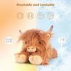 Kawaii Lying Highland Cow Plush Toy Soft Stuffed Animals Doll Highland Cow Puppet Cute Plushie Kawaii Kids Xmas Gifts Home Decor