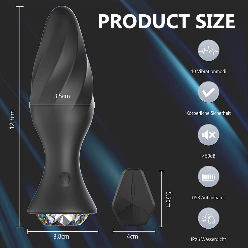Wireless Anal Vibrator For Women Men Butt Plug Prostate Massager Remote Control Anal Plug Intimate Goods Sex Toys For Adults Gay