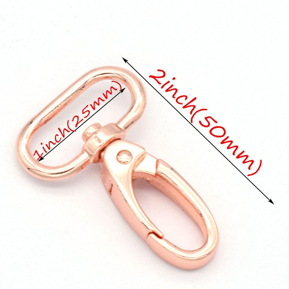 10pcs Lobster Swivel Hooks,Snap Hook Metal Swivel Clasps Bag Purse Hardware Oval Gate Swivel Snap Hook Purse Clip
