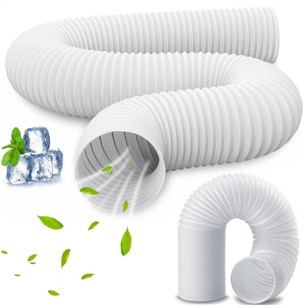 Portable Ac Hose Connector Exhaust Hose Coupler Mobile Air Conditioner Hose Adapter Fit 5.1in 5.9in Diameter Pipe Joint