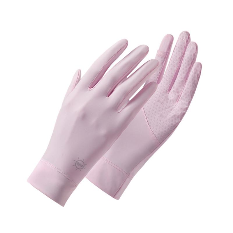 

Перчатки из ледяного шелка для защиты от солнца для женщин Летние уличные Защита от УФ-лучей Дышащие Сенсорные Нескользящие Перчатки для занятий спортом на трамплине и велоспортом One size