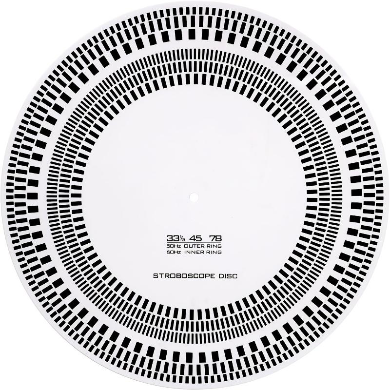 Scratch Resistant LP Vinyl Record Calibration Plate Strobe Disc Adjustment Tool for Audio Enthusiasts
