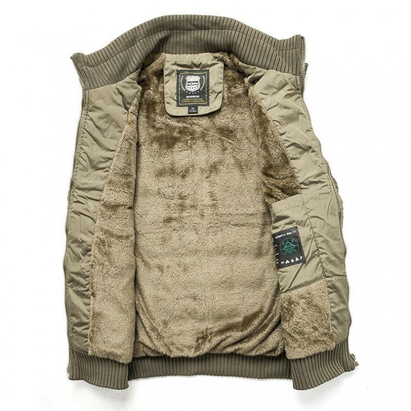 Men's Warm Cotton Vest Jacket: Autumn/Winter Velvet Thick Waistcoat