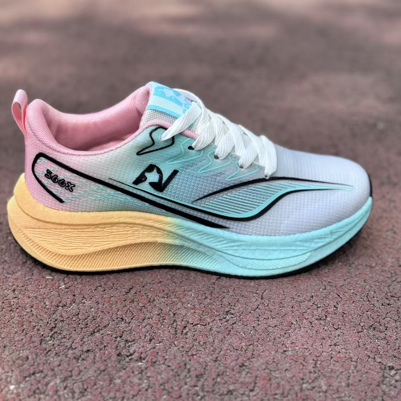 

Sneakers couples foreign trade spring and summer fashion fly knitted running shoes men s platform comfortable rebound lace-up women s shoes 44