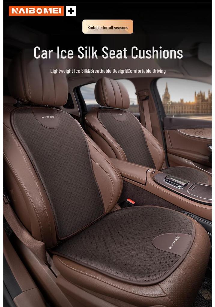 BYD Dolphin Car Seat Cover: All-Season Ice Silk with Front & Rear Lumbar Support