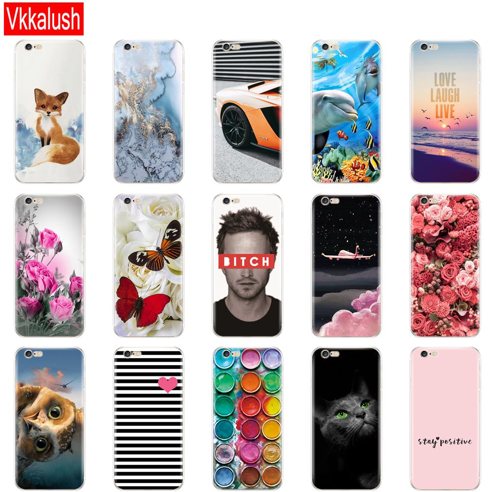 Pro iphone 5s 5s se se 2020 4 4s pouzdro měkké tpu telefon Shell Cover pro Apple iPhone 6s 6s plus Fundas coque roztomilý nárazník