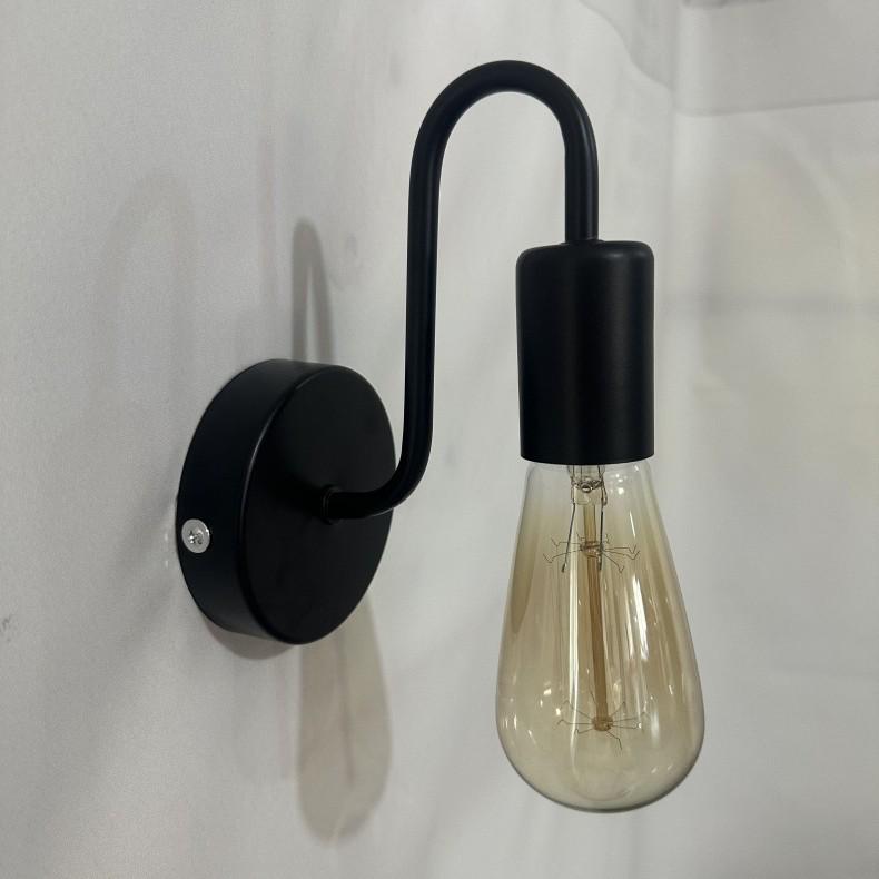 European Style Wrought Iron Wall Lamp - Creative Retro Design for Living Room, Bedroom & Bedside