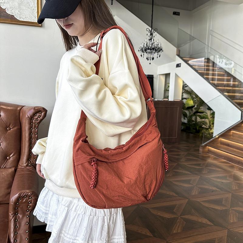 One-shoulder cloth bag versatile dumpling bag women's simple large-capacity messenger bag women's new student small cross bag