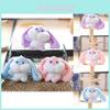Adorable Super Cute Bunny Plush Keychain Accessory For Backpacks And Bags