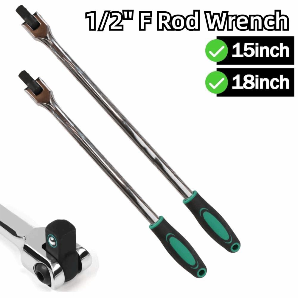 Flex Head Breaker Bar Socket Wrench 15'' 18'' Lever Steering Handle  Equipment Maintenance