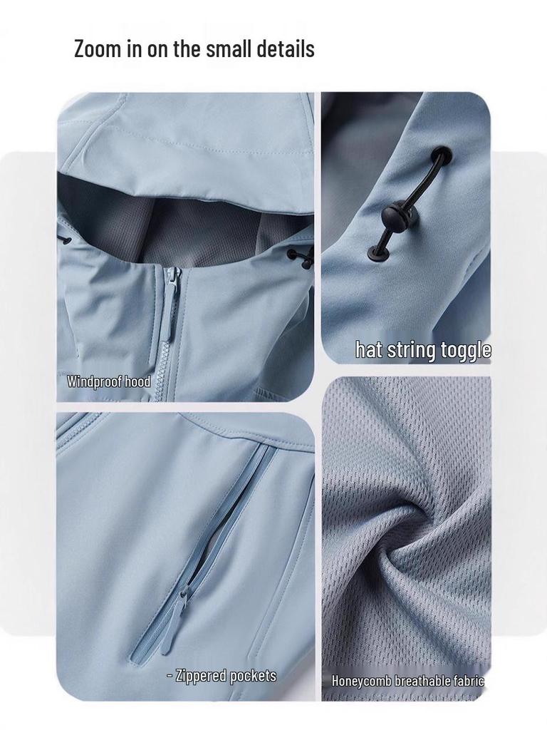 Men's Autumn Hooded Windbreaker: Korean Style, Versatile, Handsome, Youthful Workwear.