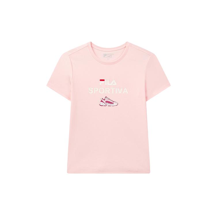 

New FILA T Shirts Women s Pink F11W028158F-PK XXL