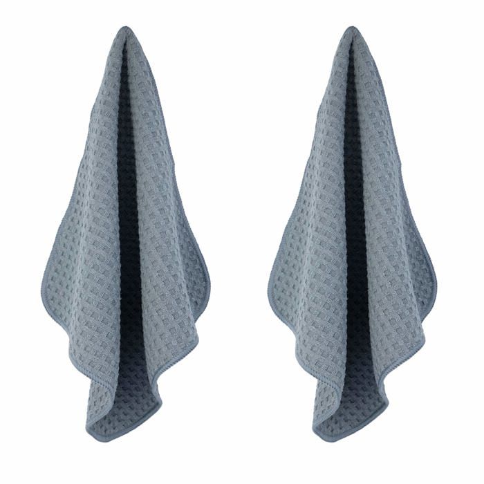 Torchons De Cuisine - Polyte - Microfibres Ultra Premium - 30,5x30,5 Cm - Gris - Absorbants