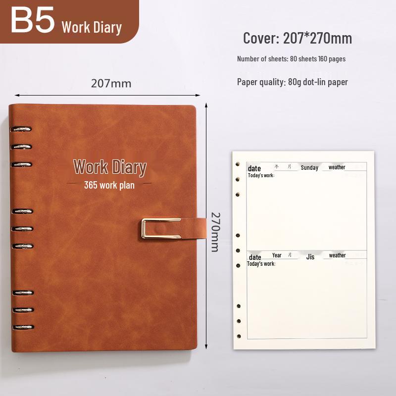 A4 Work Log & Meeting Minutes Book with Custom Printing for Office or Construction Use