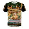 Funny Fishing T-Shirts Outdoor Hunting 3D Print Men's Women Casual Short Sleeve Oversized T Shirt Top Harajuku Tees Man Clothing