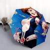 Ochaco Uraraka  pattern, automatic folding umbrella, portable and foldable design, 8 ribs, a Christmas or birthday gift.