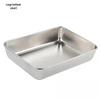 Abay Stainless Steel Rectangular Storage Tray