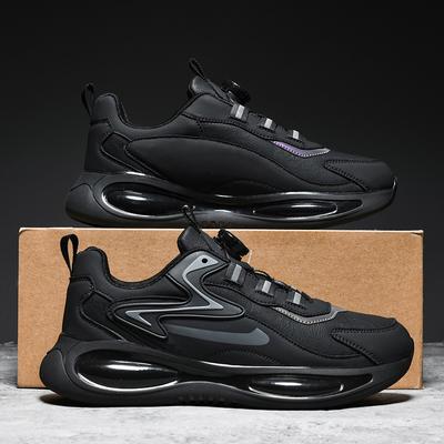 New All-match Leisure Sneakers Men Leather Running Shoes for Men Air Cushion Jogging Walking Sports Shoes Outdoor Male Footwear