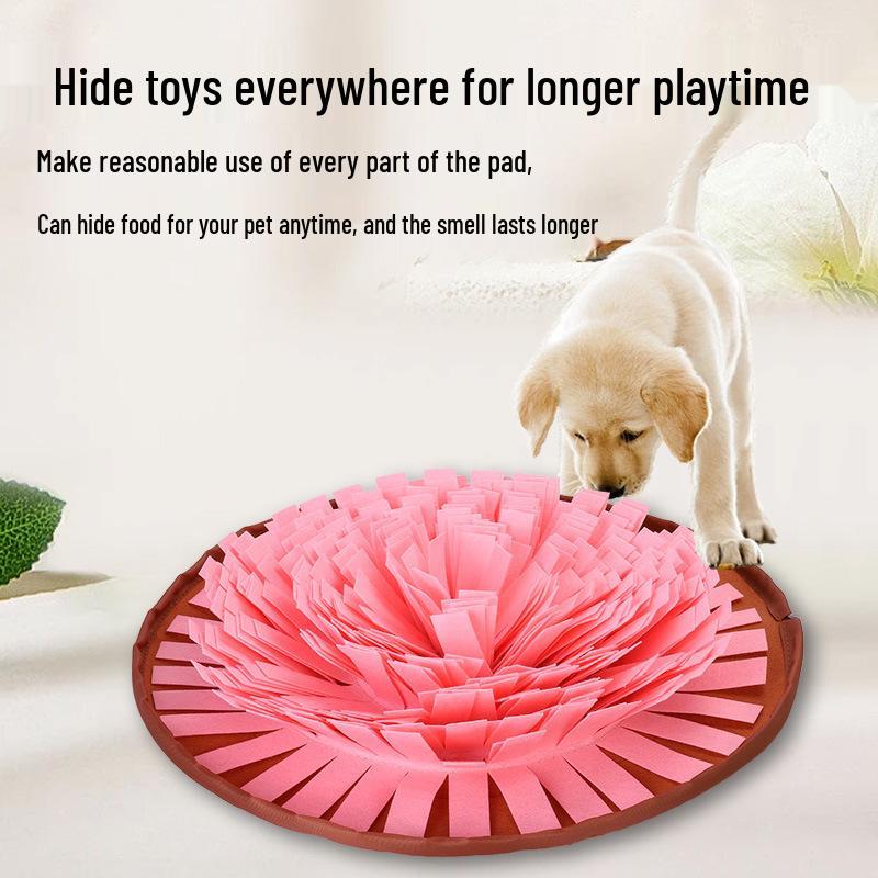 Pet Snuffle Mat: Felt Slow Feeder & Foraging Puzzle for Dogs - Anti-Choke, Boredom Relief, IQ Training Blanket
