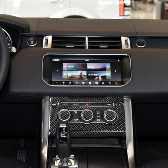 5Pcs Carbon Fiber Interior Climate Control Cover Trim For Land Rover Range Rover