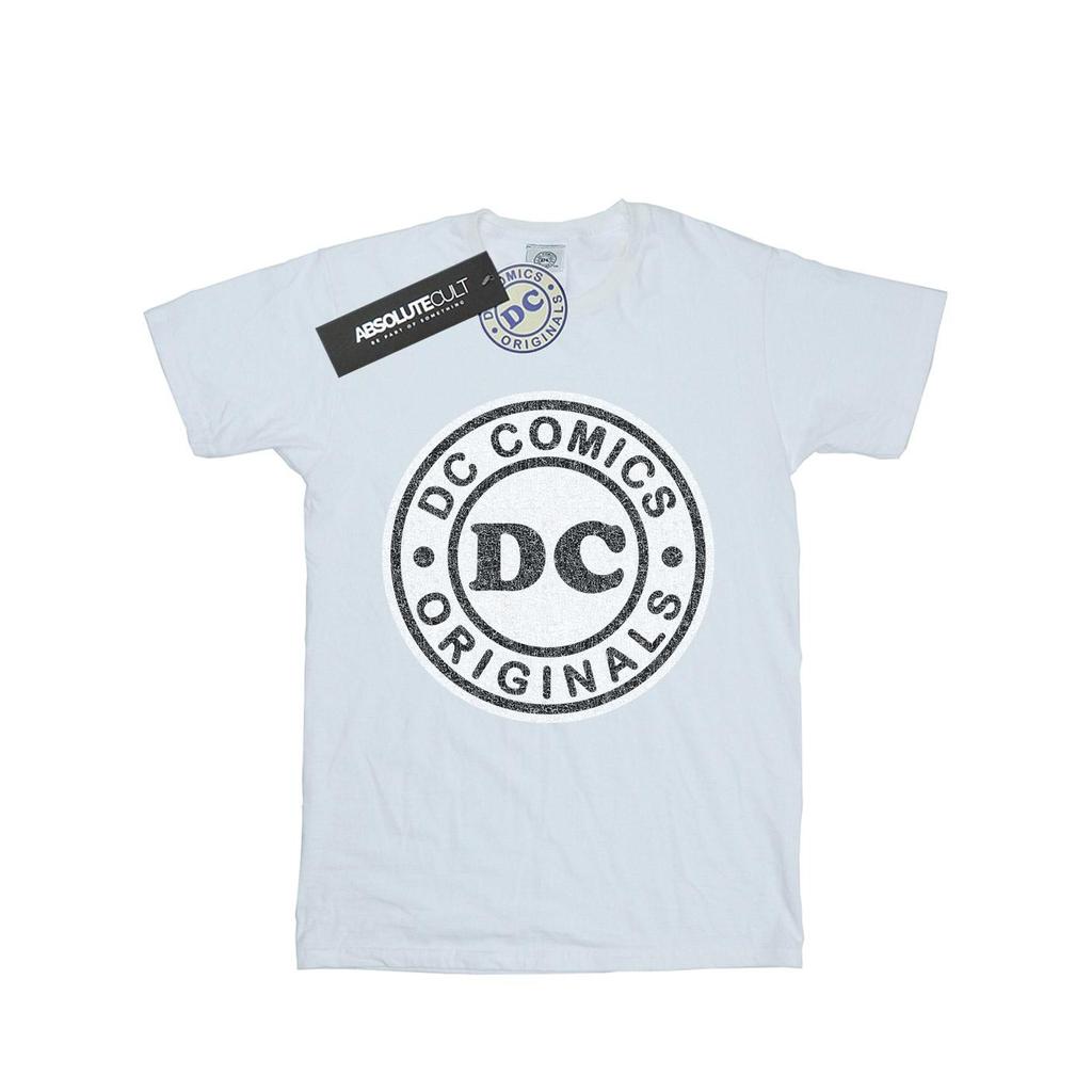 DC Comics Womens/Ladies DC Originals Crackle Logo Cotton Boyfriend T-Shirt