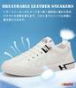 Sneakers Shoes White Flat Shoes Casual [Manantiar] Men's Men's 24.5cm Men's Lace-up